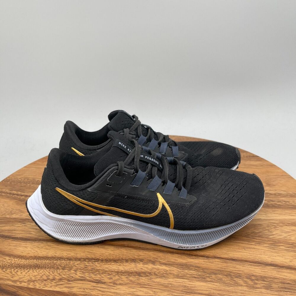 Nike Womens Air Zoom Pegasus 38 Shoes Womens Size 7 Black Running Gym Sneakers